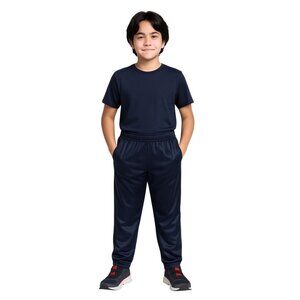 All In Motion Navy Jogger Pants L 12/14 UPF 50+ Moisture Wicking Youth